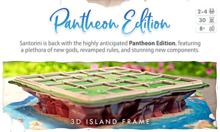 Kickstarter-Watch: Santorini Co-op &amp; Deluxe Pantheon Edition – No Rerolls