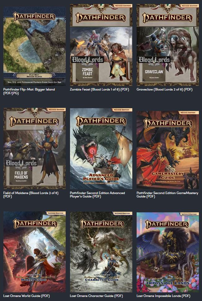 Pathfinder Undead Module Humble Bundle: Pathfinder Bundle of the Dead – No Rerolls
